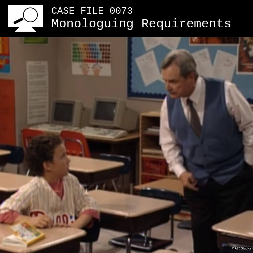 073: Monologuing Requirements | Boy Meets World